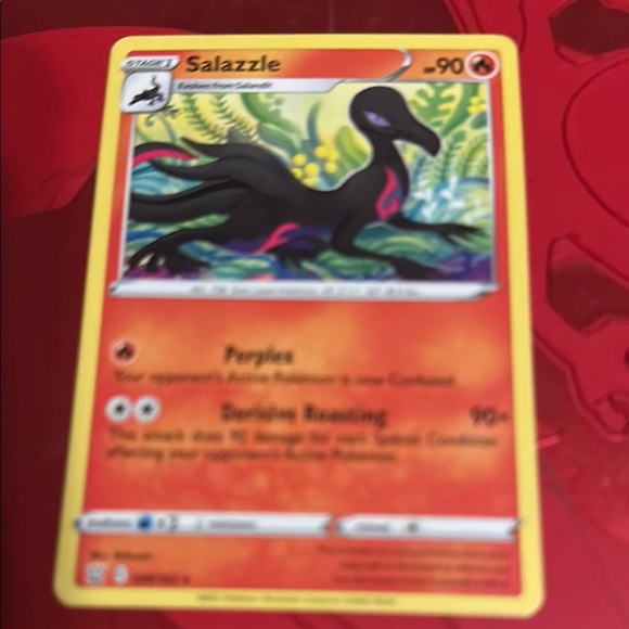 Pokemon Salazzle Card - Red and Yellow Games Pokemon Salazzle Card - Red and Yellow Games